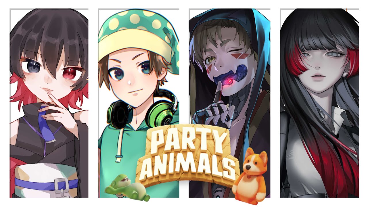 【#PartyAnimals】コラボですって！with 七紫乃クラナ，稀星kikyo，眠民_MinMin