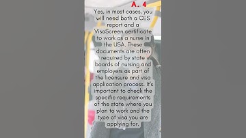 Your Guide to CGFNS, CES, and VisaScreen for International Nurses!" #CGFNS