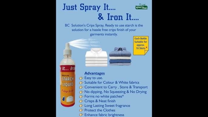 Top 5 Best Spray Starches for Sewing/Dress Shirts/Dark Clothing