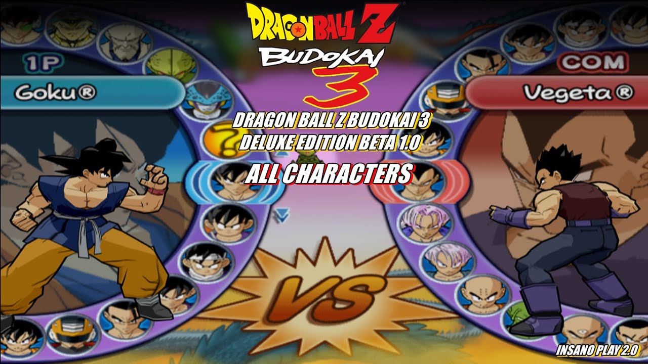 All Characters Dragon Ball Z Budokai 3 Deluxe Edition Beta 1.0 Mod ...