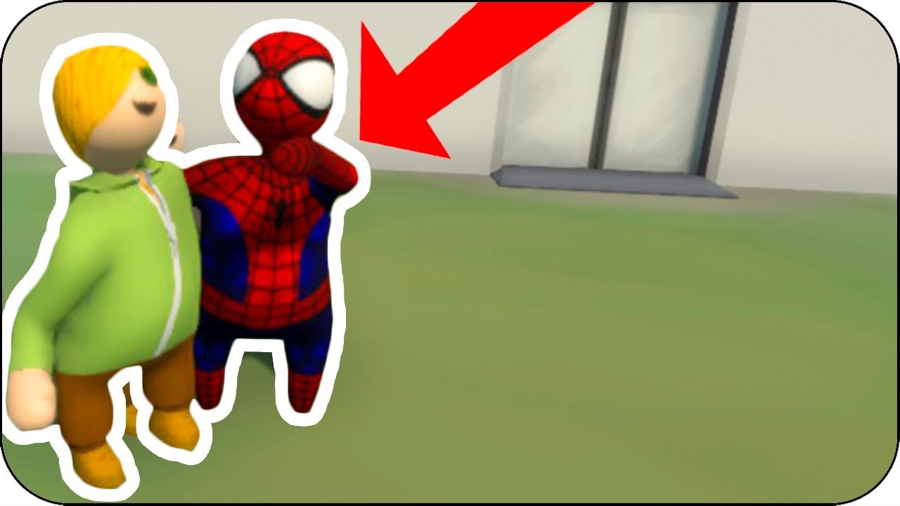 Mi Mejor Amigo El Hombre Arana Spiderman Es El Mejor Superheroe En Human Fall Flat Con Vita Y Adri Youtube