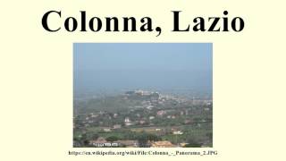 Colonna, Lazio