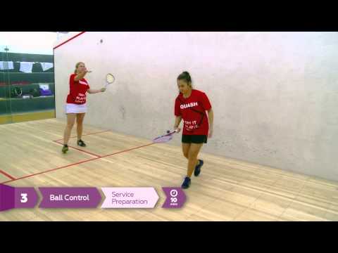 SquashStart Lesson 3 - Ball Control: Service Control
