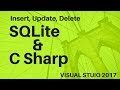 C# and SQLite | insert, update, delete [CRUD]