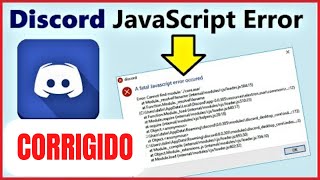 🔴 Erro de JavaScript do Discord Windows 10 | Ocorreu um erro fatal de JavaScript Como Corrigir