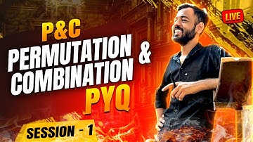 PYQ Nimcet -2025 Permutation & Combination | P&C | Session - 1 | #nimcetmaths #education