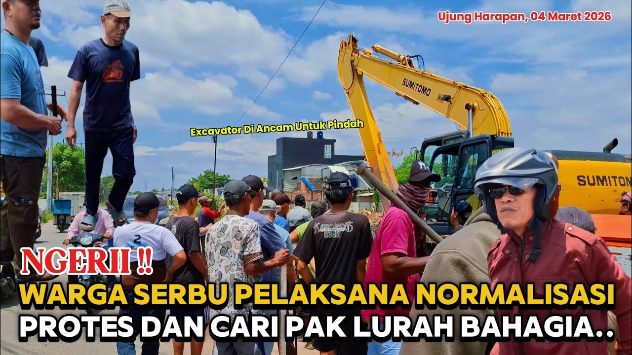 NNGERI ‼️ TIBA-TIBA WARGA SERBU DAN STOP NORMALISASI ‼️ GORONG-GORONG MINTA DI TUTUP ‼️