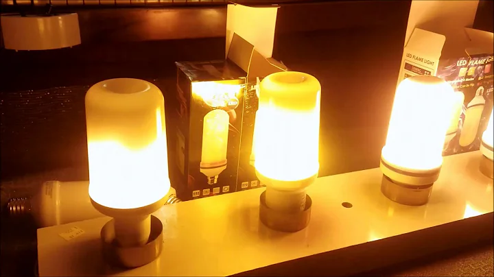 UPDATED LED Flicker Flame/Fire Effect bulbs REVIEW #2 TWO NEW BULBS