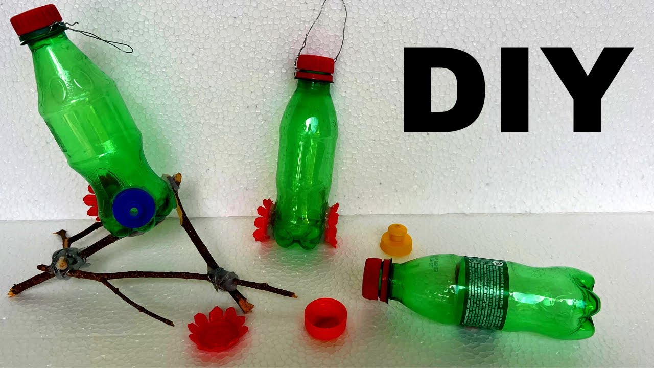 🐦COMO FAZER BEBEDOURO para ATRAIR BEIJA-FLORES e PÁSSAROS. 3 SEGREDOS. DIY.