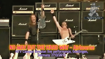 Airbourne - NO WAY BUT THE HARD WAY | MTV CAMPUS INVASION LIVE PERFORMANCE 2010