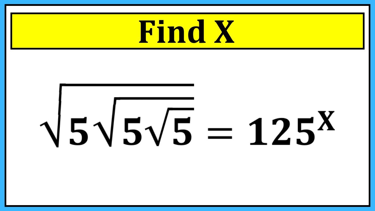 Nice Square Root Math Simplification | Find the Value of X