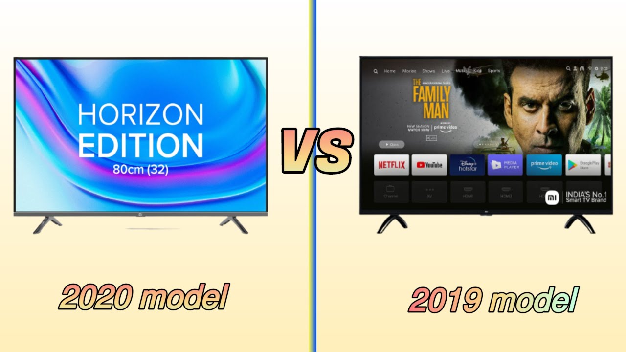 Latest Mi horizon edition vs Mi 4a pro smart android TVs comparison