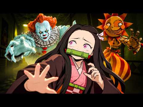 Nezuko tried to SURVIVE Pennywise and FNAF in Demon Slayer VR