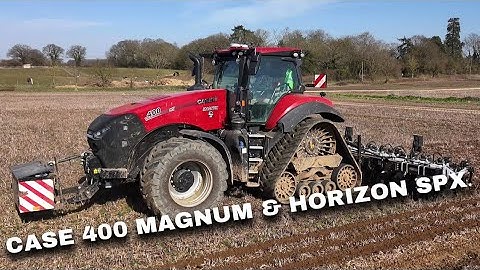 4Kᵁᴴᴰ March 2025: Case IH 400 Magnum Rowtrac with a Horizon SPX Strip Till cultivator in Suffolk