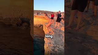 Why divers throw a rock first
