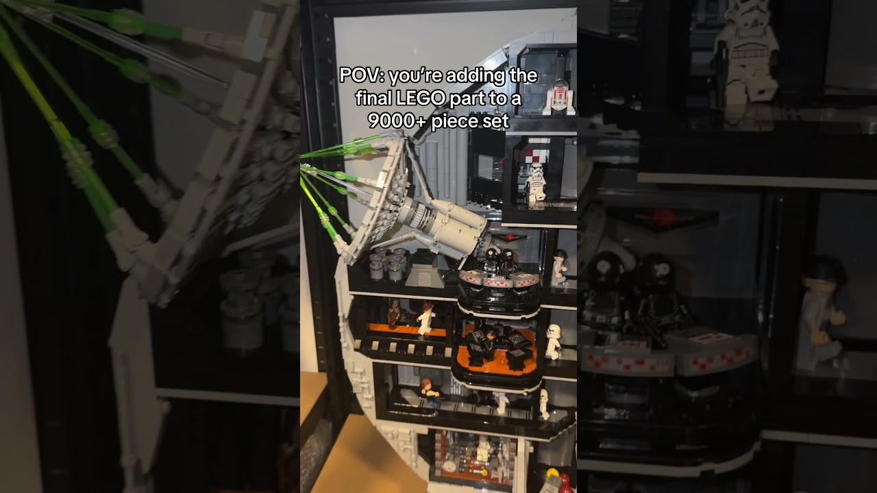 Adding that final part to s Lego set.. 