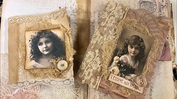 Mini Lace Notebooks - Junk Journal Tutorial - Junk Journal Ideas