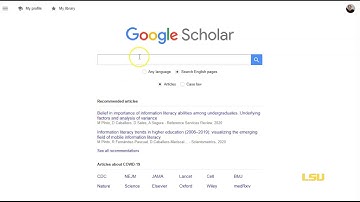 Setting Up Google Scholar for LSU Libraries e-Resources