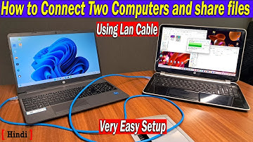 How to Connect Two Laptops and Share Files Using a Lan Cable | 2 Computer ko connect kaise kre