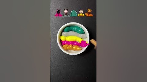 Squid Game mixing Guess the mixed color #satisfying #squidgame2 #sharkzhan