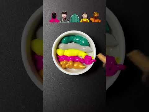 Squid Game mixing Guess the mixed color #satisfying #squidgame2 #sharkzhan