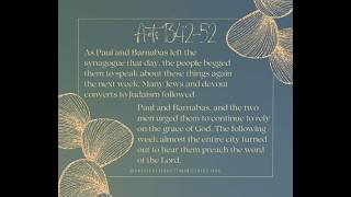 🌿 40-Day Reset Retreat with Jesus Day 24 – Keep Going: Your Assignment Matters  📖 Acts 13:42–52