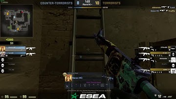 CS:GO - De_Mirage clutch ace (1v4)