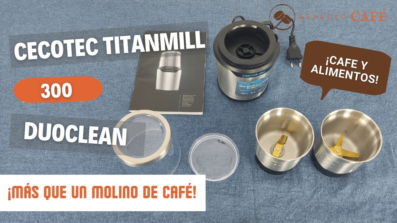 Comprá Molinillo Eléctrico de Café Cecotec TitanMill 300 DuoClean 1559 -  Plata - All Questions - Envios a todo el Paraguay