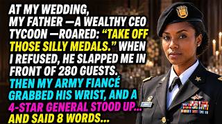 My Rich CEO Father Mocked Me Before 280 Guests, Until My Army Fiancé and a 4 Star General Stood Up..