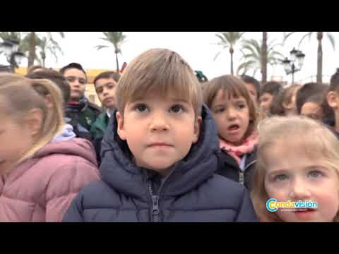 La Palma celebr&oacute; el D&iacute;a de la Paz formando sus escolares un gigantesco s&iacute;mbolo