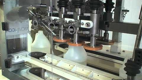 Automatic Inline Capper model TruCap 6 Wfall, manufactured by Acasi Machinery