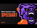 Bear Mascot Logo Design | Adobe Illustrator Speedart