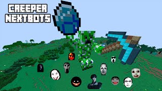 SURVIVAL CREEPER HOUSE WITH 100 NEXTBOTS in Minecraft - Gameplay - Coffin Meme