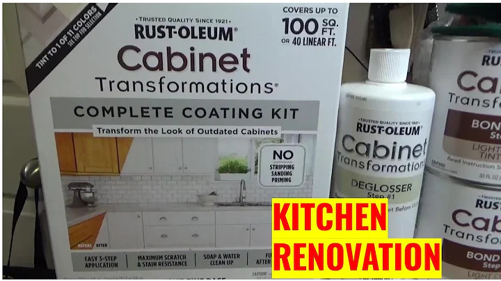 Kitchen Cabinet Transformation/Rustoleum/Renovations