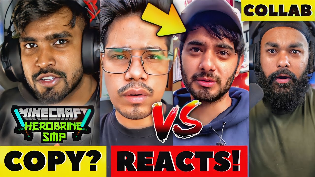 Herobrine SMP Copied! GamerFleet REACTS on Himlands Vs Fleet Smp ...