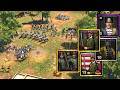AOE3DE: I Crushed my friends with This Hungarian All IN!!! Fun 2v2