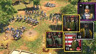 AOE3DE: I Crushed my friends with This Hungarian All IN!!! Fun 2v2