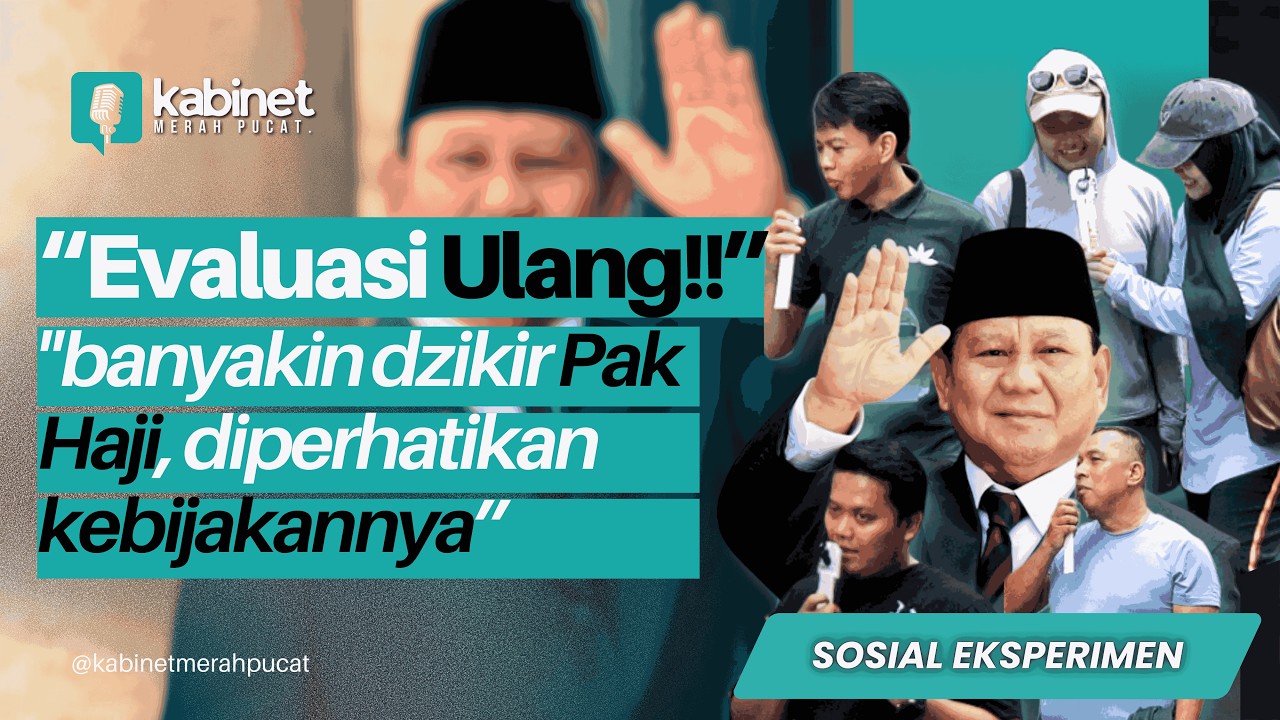 AUDIT SEMUA PROGRAM PEMERINTAH!!! RAKYAT BERSATU INDONESIA MAJU, MERDEKA!!!