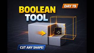 Blender Day 19 – Boolean Tool 🔥 | Cut, Join &amp; Create Complex Models Easily | Tamil