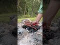 POV: How I build my campfire. 🔥 #shorts