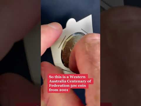 Western Australia Fifty Cent Coin: 2001 Centenary Of Federation 50c