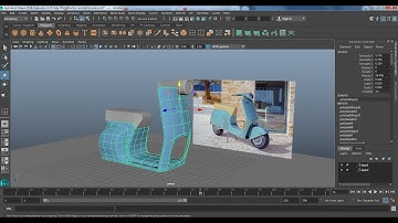 Maya Tutorials, Tutorial on Modeling a 3D Electric Italian Scooter Automobile in Maya ( Part 2)