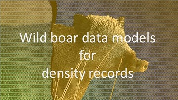Wild Boar Data Model for Density Model