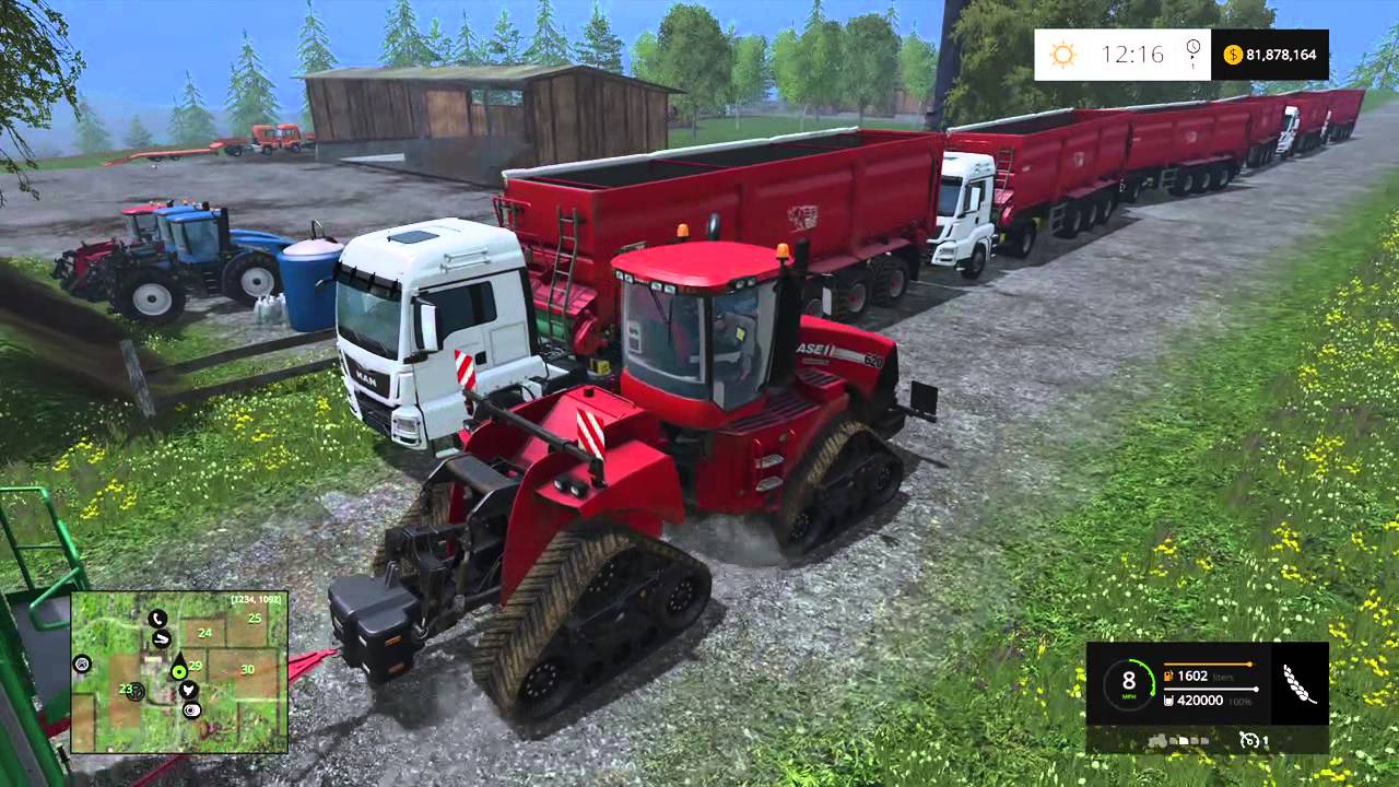Farming Simulator 15 PS4, Insane Wagon Train, 420k In A Single Load ...