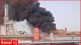 Footage of strong fire in Moscow’s \\