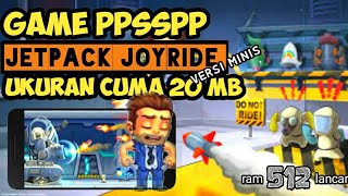 game PPSSPP Jetpack Joyride ukuran cuma 20 mb aja free download. screenshot 3