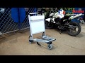 Trolley bandara aluminium – Airport trolley – International airport luggage cart