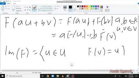Kernel & Image of a Linear Mapping II Introduction to Linear Algebra