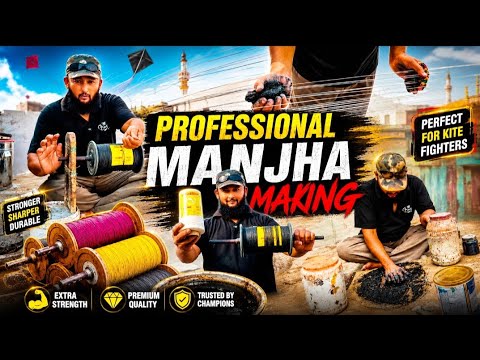 Manjha making||kite thread making||Manjha Making at Home 
