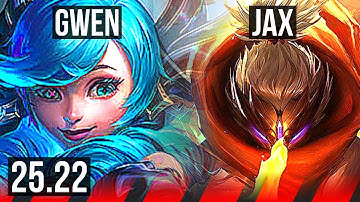 GWEN vs JAX (TOP) | 9/2/6 | KR Master | 25.22